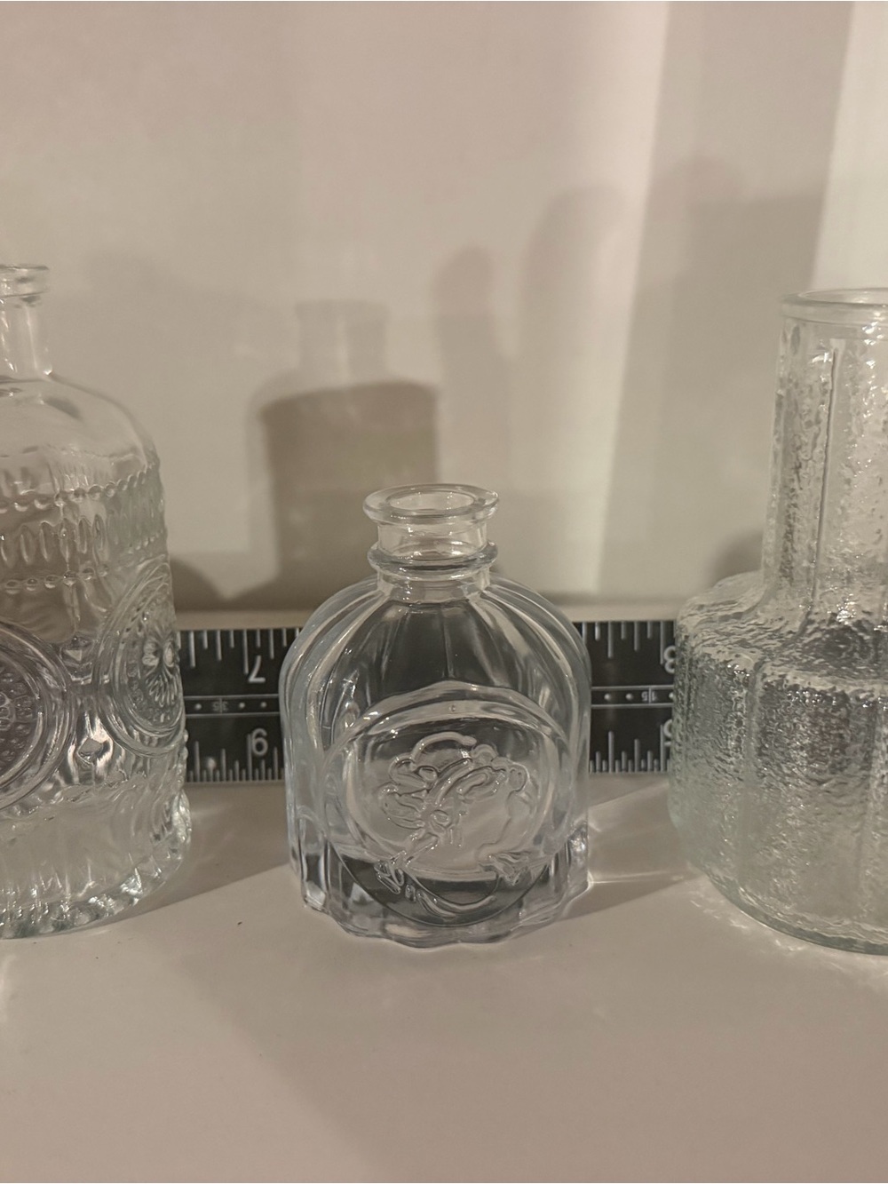 Clear Decorative Glass Apothecary Bottle - Home Accents